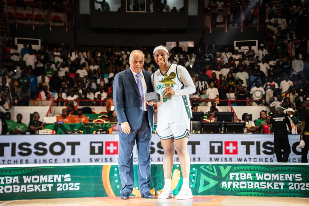 AfroBasket 2025: D’Tigress’ Okonkwo scoops Player of the Tournament award || Peakvibez.com
