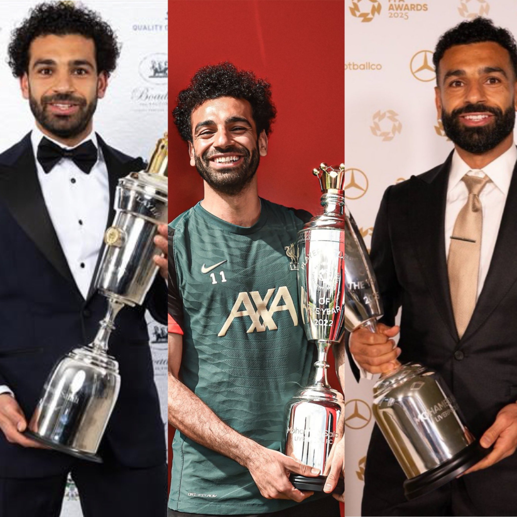 Salah becomes first EPL player to win PFA Player of the Year three times || Peakvibez.com